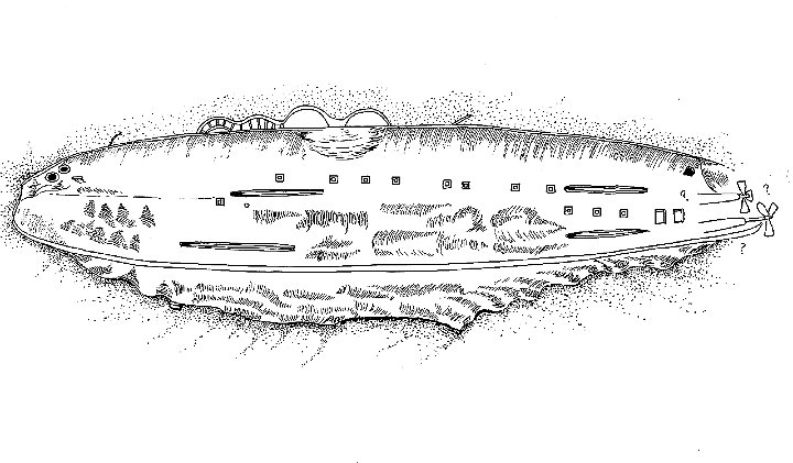 Battleship_Arkansas_diver_sketch.png - Artist impression of USS Arkansas as she rests on the bottom of Bikini Atoll