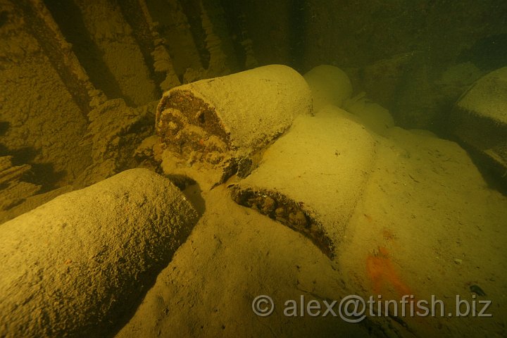 Helmet_Wreck-051.JPG - Helmet Wreck - Depth Charges in the hold