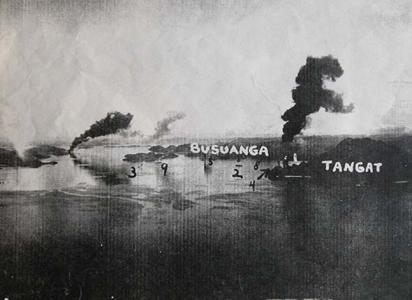 Tangat4.jpg - Akitsushima on fire (left)