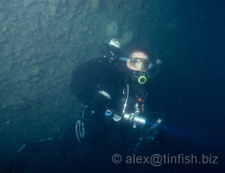 Bow3.jpg - Chris at the bow of Irako