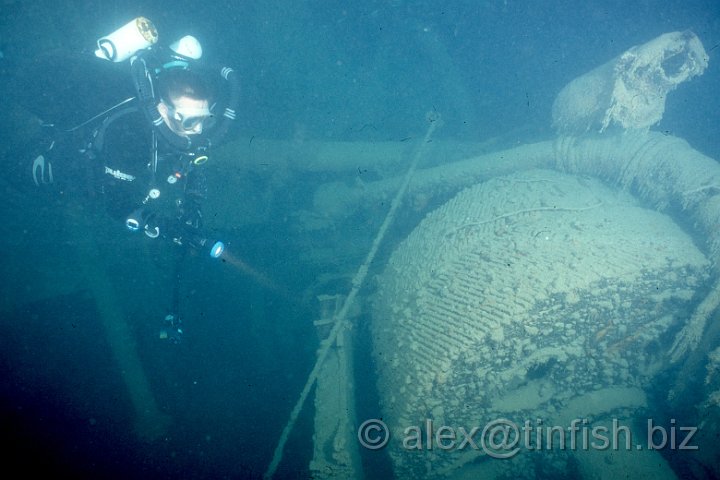 Generator4.jpg - Chris looking at one of the generators