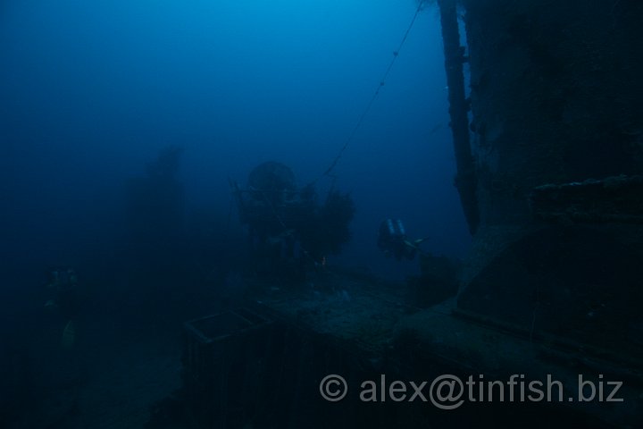 USS_Aaron_Ward-129.JPG - Past the search light tower